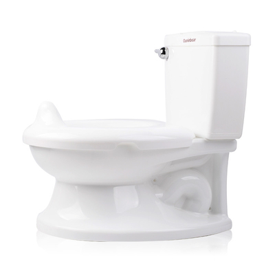 Childrens Simulation Toilet with Flushing Sound EN71 Certified White Blue Pink Potty Seat