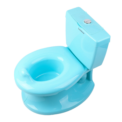 Certified Baby Toilet Potty with Flushing Sound White Blue Pink Kids Potty Trainer EN71 Tested