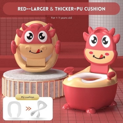 Cow Shape Cartoon Baby Potty Toilet with EN71 Test Certification