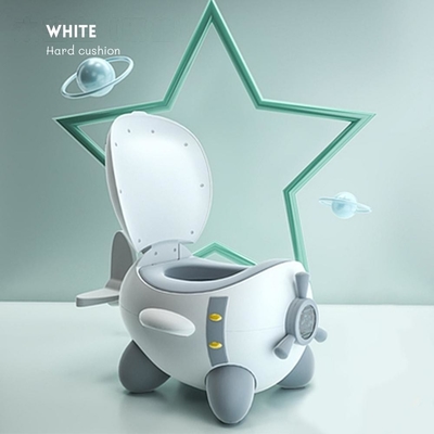 Cartoon Airplane Shape Baby Potty Training Toilet with Custom Logo for EN71 Testing