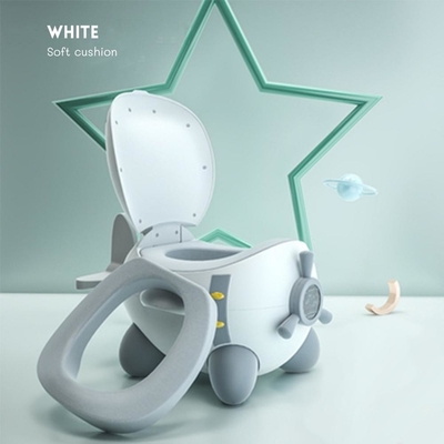 Soft PU Airplane Design Baby Potty Training Toilet with Custom Logo