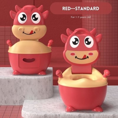 Custom Color Cartoon Cow Baby Training Potty with EN71 Test Certificate
