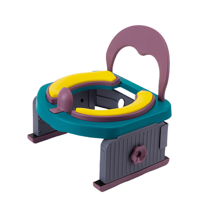 Solid Pattern Eco Friendly Baby Potty Toilet in Oriental Cherry/Sea Blue/Gray