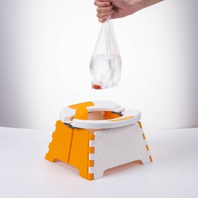 PP TPE Animal Pattern Baby Toilet Potty for White Orange Grey