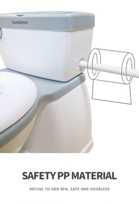 Eco Friendly Plastic Travel Potty Training Ladder in Gray/White