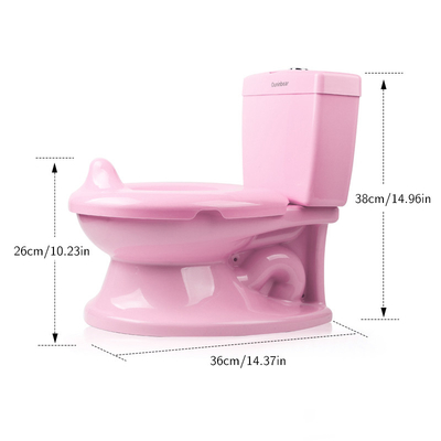 Pure Color Plastic Baby Potty Toilet Trainer with EN71 Certification and Customized Logo Option