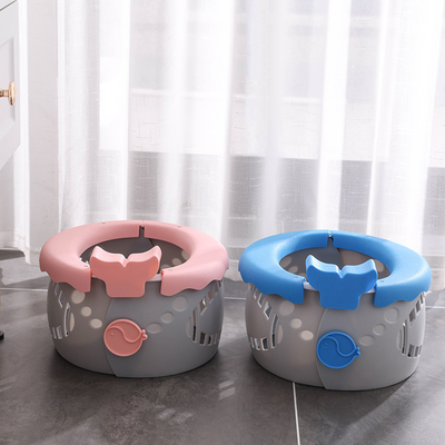 Custom Logo Baby Toilet Potty in Serenity Blue Ocean Friendly PP TPE for Potty Training