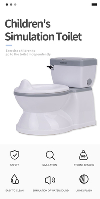 Eco friendly PP Baby Training Potty EN71 Certified Simulation Travel Potty for Kids