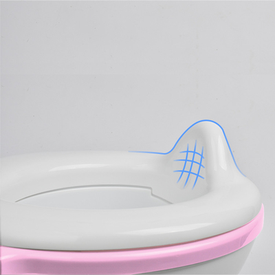 Grey Pink Blue EN71 Test Certified Baby Training Potty Toilet Kit with Custom Logo