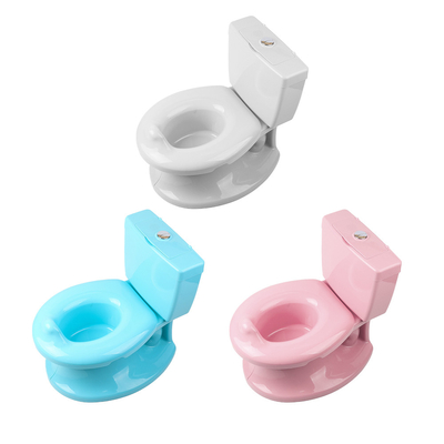 Customized Logo Eco Friendly Printed Baby Potty Toilet in Blue Pink White Color