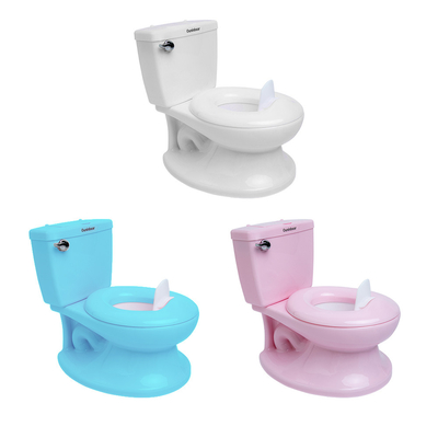 Customized Logo Eco Friendly Printed Baby Potty Toilet in Blue Pink White Color