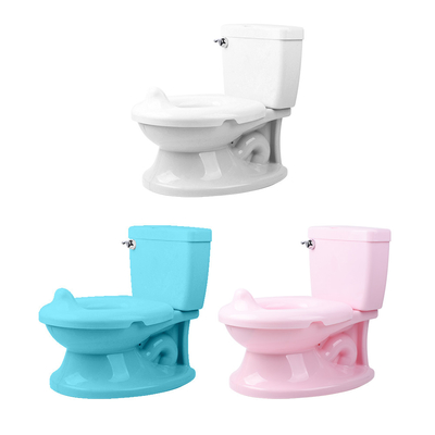 Customized Logo Eco Friendly Printed Baby Potty Toilet in Blue Pink White Color