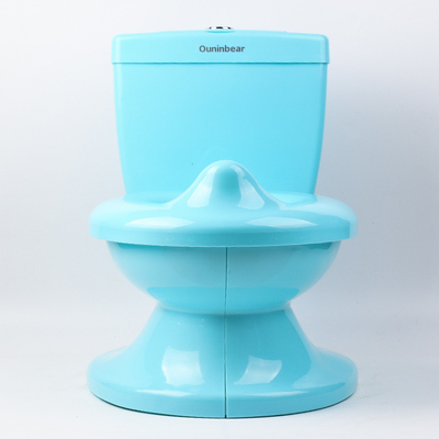 Solid Pattern White Blue Pink Baby Training Potty EN71 Test Certification with Flushing Sound