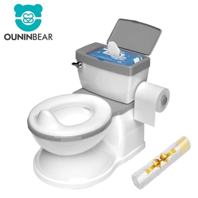 Grey/Pink/Blue Print Baby Potty Toilet Trainer EN-71 Certified Eco Friendly Carton Potty Seat