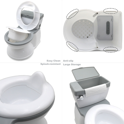 Grey/Pink/Blue Print Baby Potty Toilet Trainer EN-71 Certified Eco Friendly Carton Potty Seat