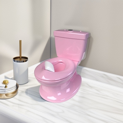 Eco Friendly Blue Pink White Print Kids Potty Toilet Trainer with Customized Packing and Logo