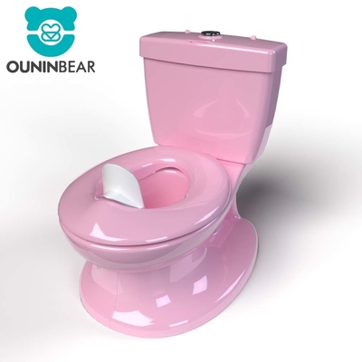 Eco Friendly Blue Pink White Print Kids Potty Toilet Trainer with Customized Packing and Logo