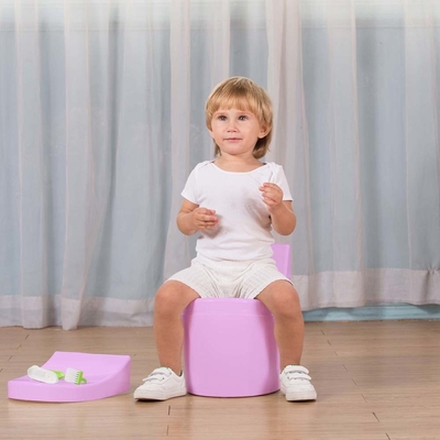 Blue White Pink Modern Potty Training Baby Toilet with EN-71 Certification