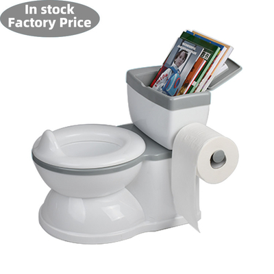 Baby Potty Toilet with Cute Cartoon Design Easy To Clean Kids Potty with Flushing Sound Music