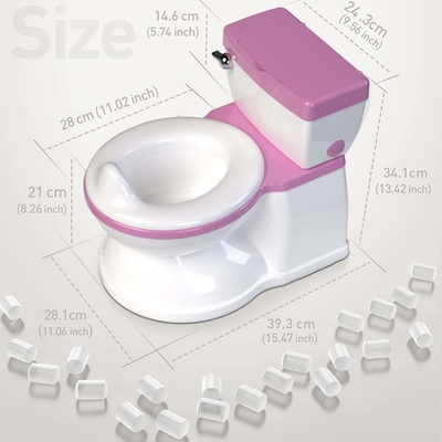 Eco Friendly Print Baby Potty Toilet Trainer in Grey/Pink/Blue - EN-71 Certified