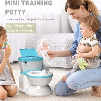 Grey/Pink/Blue Print Eco Friendly Baby Potty Toilet Trainer for Children