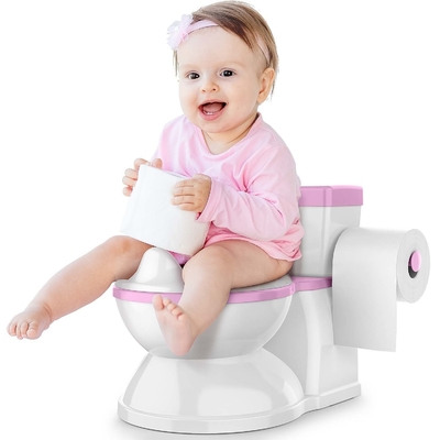 Printed Grey Pink Blue Eco Friendly Baby Potty Trainer with EN-71 Certification