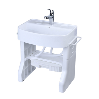 Large Square Type Children's Washstand Hot Selling Safety Standards White / Pink Color Customized