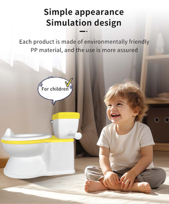 2 In 1 Yellow Folding Baby Potty Training Seat Safety Portable Cardboard Realistic Commode Seat Cover