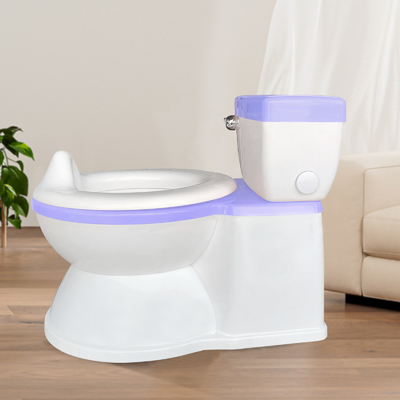 New Musical Baby Potty Training Toilet With Flush Sound Plastic Kids Toddler Size