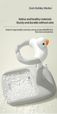 Cartoon Duck Baby Standing Bath Tools , Infant Baby Bath Shower Head Tables