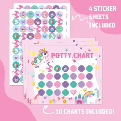 Graffiti Sticker Potty Training Chart Colorful For Young Children Boy Girl