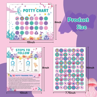 Graffiti Sticker Potty Training Chart Colorful For Young Children Boy Girl
