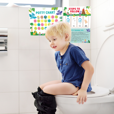 Graffiti Sticker Potty Training Chart Colorful For Young Children Boy Girl