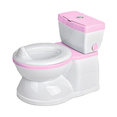 Non-Slip Realistic Potty Training Toilet for Toddler with Soft Seat Flushing Sound EN71 Test Certified