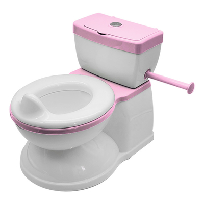 Non-Slip Realistic Potty Training Toilet for Toddler with Soft Seat Flushing Sound EN71 Test Certified