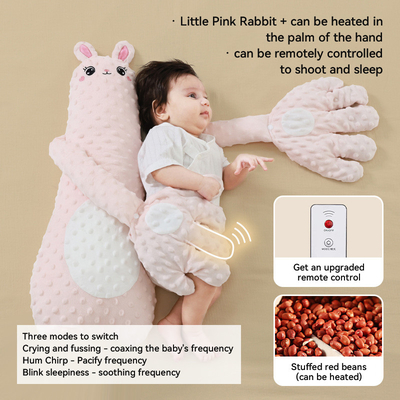 Comforting Newborn Baby Soothing Pillow Electric Soothe Palm Stuffed Animal Plush Toys for Relaxation