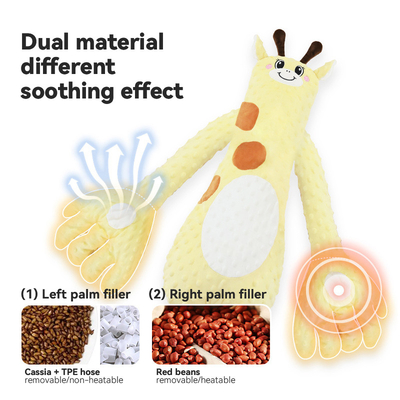 Comforting Newborn Baby Soothing Pillow Electric Soothe Palm Stuffed Animal Plush Toys for Relaxation