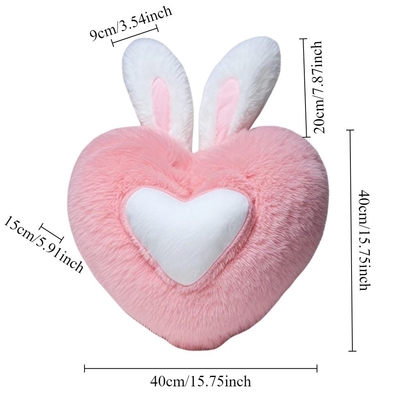Cute Heart Shaped Plush Pillow Soft Sleeping Pillow Living Room Decor Valentine's Day Gifts Comfortable Love Pillow Sofa Cushion