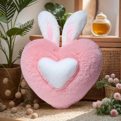 Cute Heart Shaped Plush Pillow Soft Sleeping Pillow Living Room Decor Valentine's Day Gifts Comfortable Love Pillow Sofa Cushion