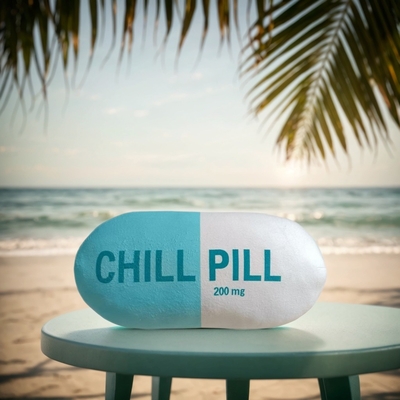 Chill Pill Pillow For for Sofa, Living Room And Bedroom Decoration