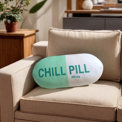 Chill Pill Pillow For for Sofa, Living Room And Bedroom Decoration